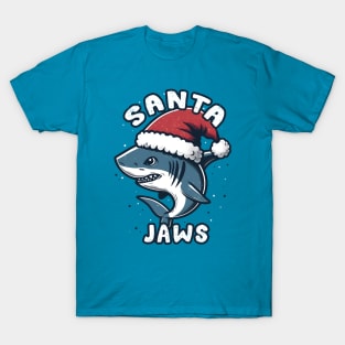 Santa Jaws- Christmas Shark T-Shirt